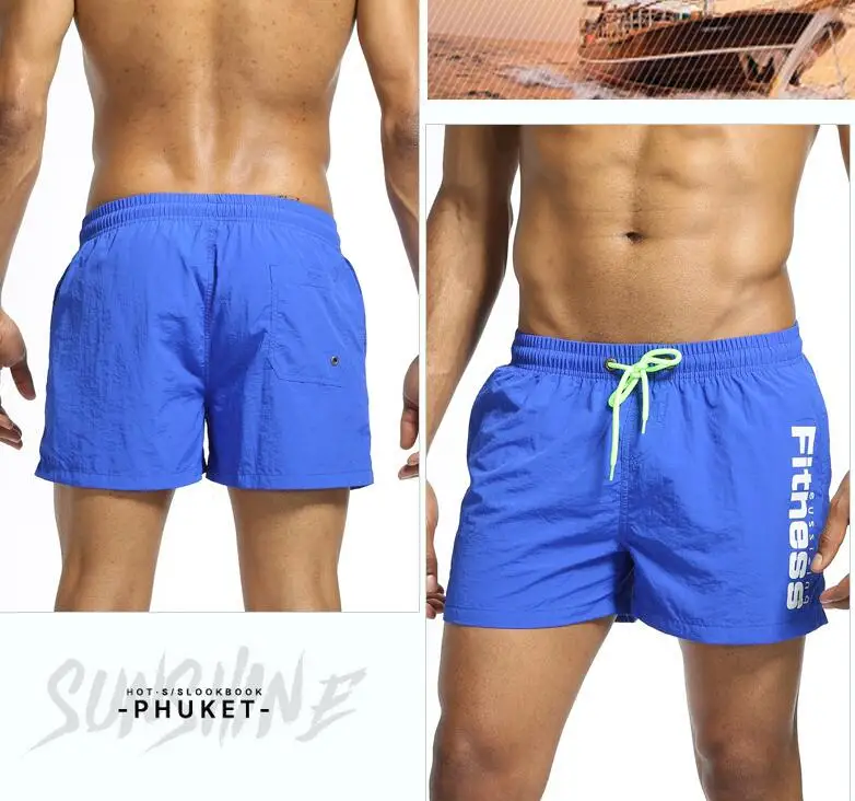 2018 бренд быстрое высыхание шорты Мужские Шорты для купания мужские пляжные шорты бермуды MasculinaDe Homme шорты