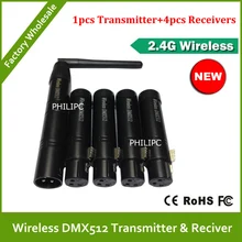 DHL беспроводной передатчик по протоколу DMX приемник сигнала для 2,4G Беспроводной DMX512 контроллер светодиодный параболический алюминизированный отражатель Поворотная голова светового оборудования