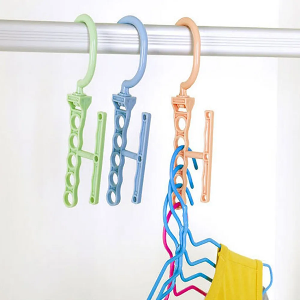 

Practical Clothes Hanger Rack Space Saver Organizer Wonder Clothing Hook Magic Hanger Closet Organizer Space #3X