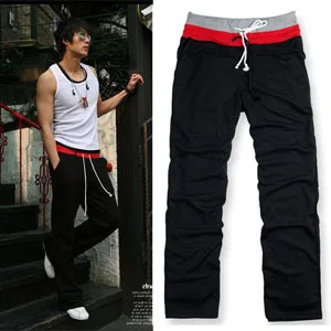 Men Sports Gym Jogging Casual Long Pants Trousers Fva Top quality Free shipping | Мужская одежда