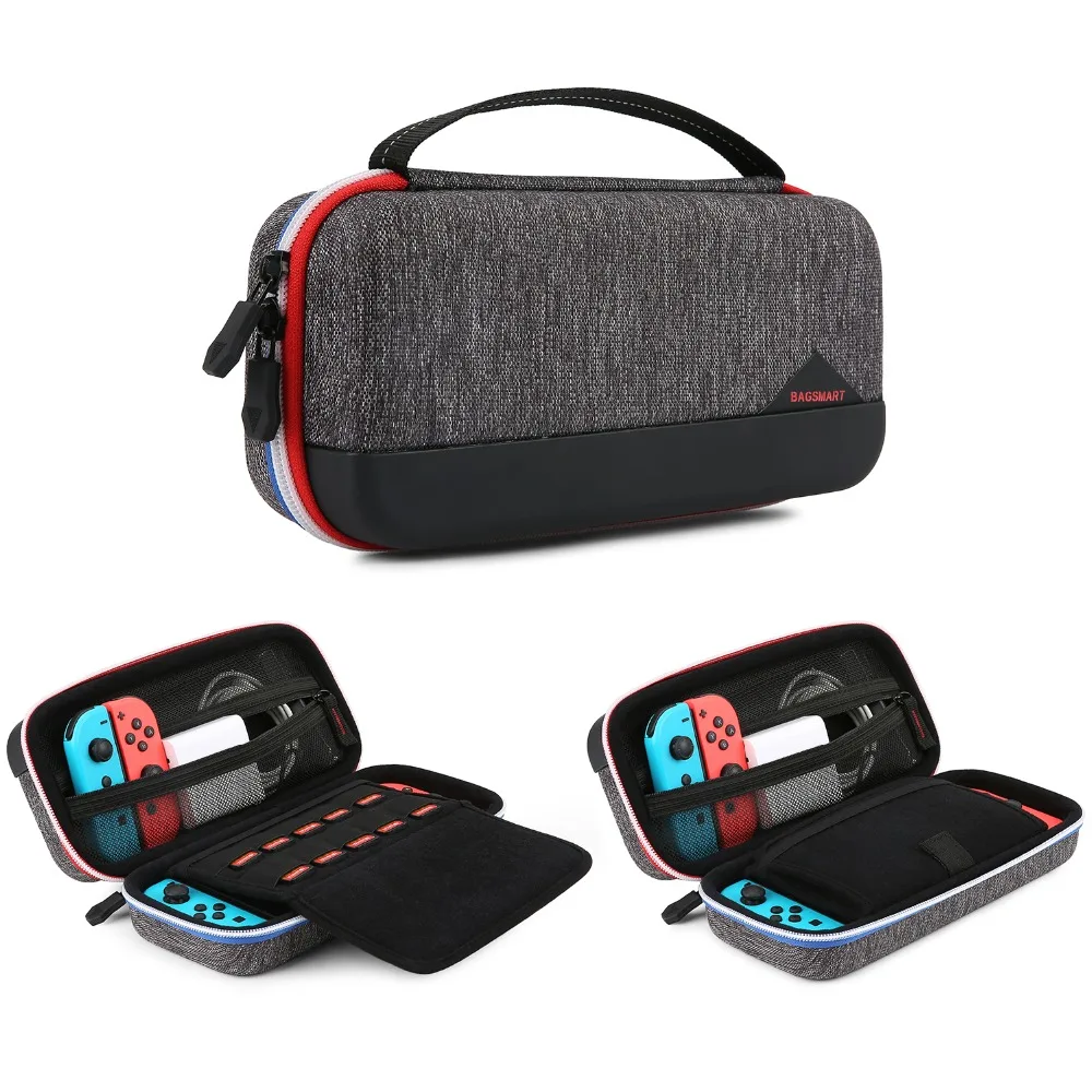 BAGSMART Hard Shell Nintendo Switch Case EVA Travel Electronic Organizer Carrying Case for Nintendo Switch Portable Pouch Bag BAGSMART Hard Shell Nintendo Switch Case EVA Travel Electronic Organizer Carrying Case for Nintendo Switch Portable Pouch Bag