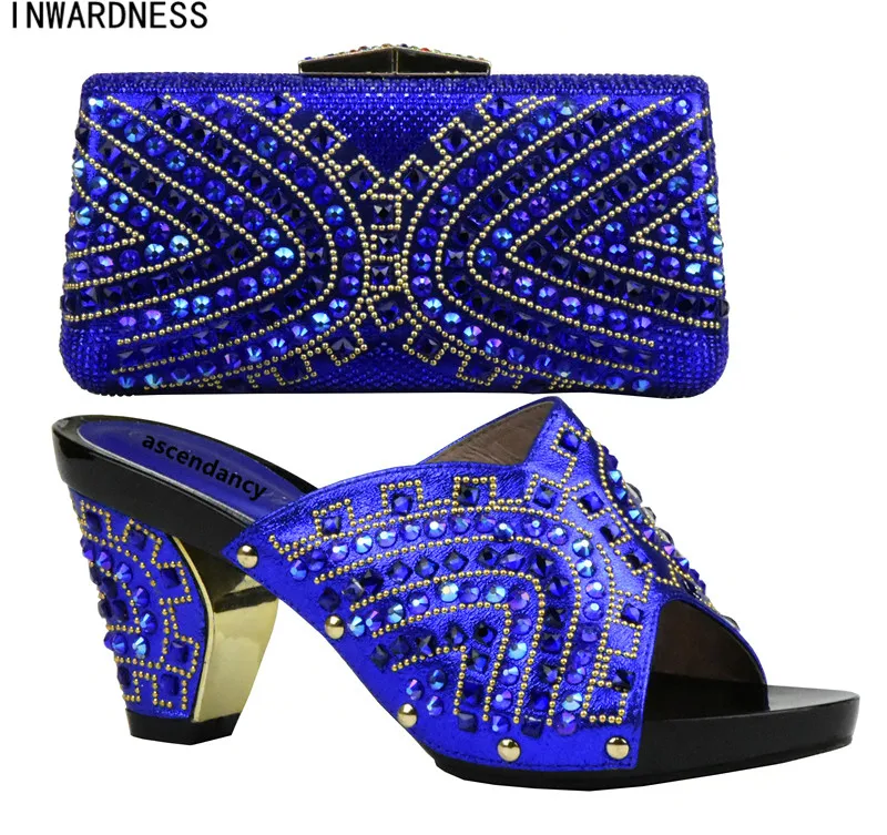 púrpura Nueva Mujeres Para A Con Zapatos África Conjuntos De Juego Italia Conjunto Bolso Oro El azul rojo Partido plata Bolsas Llegada Y Las Real fuchsia En rY8qxC1r