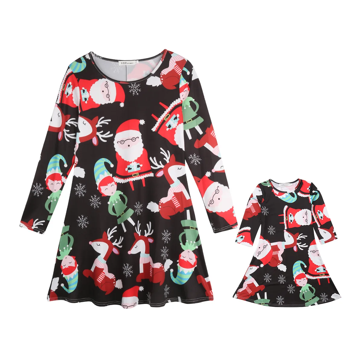 

2018 Christmas Family Dress Mother and Daughter Dresses in Matching Mom Girl Clothes Mommy and Me Dress outfits Clothing