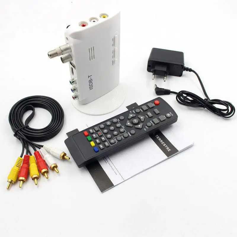 ISDB-T цифровой наземный конвертер приемник для телевизора 1080 P tv BOX для любого ISDB-T стран RCA кабель