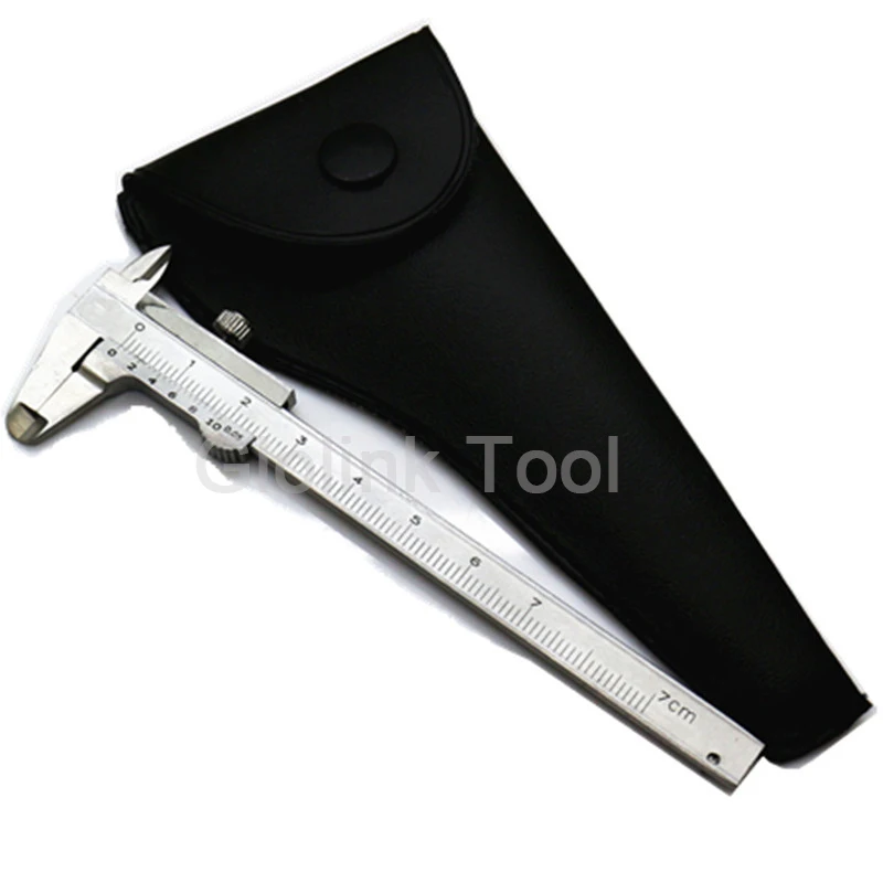 Mini Vernier Caliper 70mm Stainless Hardened Metric Machinist 0-70mm Measurement Tools - Image 2