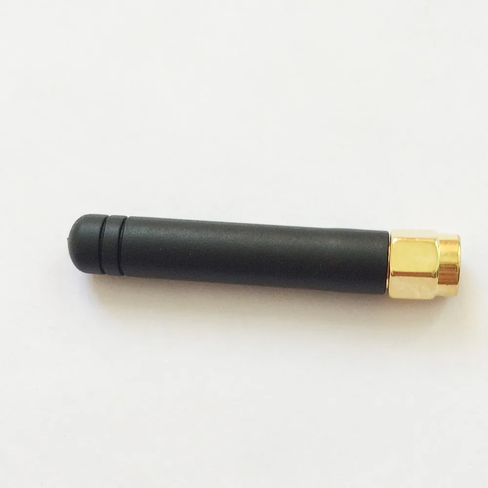 5Pcs 433Mhz 2dbi rubber antenna SMA male straight gold plated