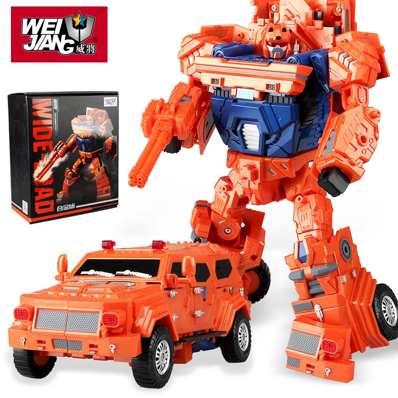 

2018 2018 New WJ WEI JIANG DHL Transformation Sideload Wei Jiang Metal Part Oversize Throttlebots Sideload Wideload Figure Toys