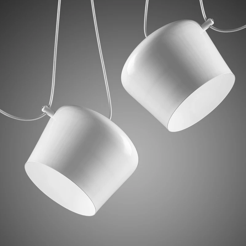 Lampshde железные современные подвесные лампы e27 220v для декора дома/офиса подвесной
