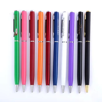 

20pcs/lot Special offer business gift metal pen promotional advertising pen can be printed LOGO Hotel ballpoint pen