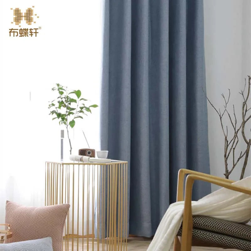 Cortinas de terciopelo de imitación de lujo de sombreado físico grueso de estilo Simple nórdico Cortinas de terciopelo de imitación de lujo de sombreado físico grueso de estilo Simple nórdico