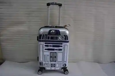 Звездные войны R2D2 робот багаж на колесиках фирменный туристический чемодан на вращающихся колесиках - Цвет: 20 inch