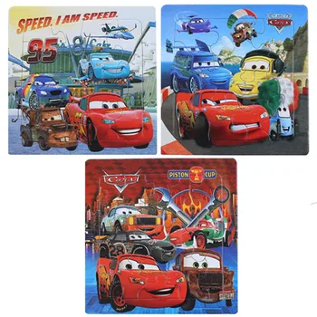 Disney car3 McQueen Mickey Minnie Snow Princess Theme Cartoon Puzzle Puzzle Early Learning Toy Children's Birthday Gift 1