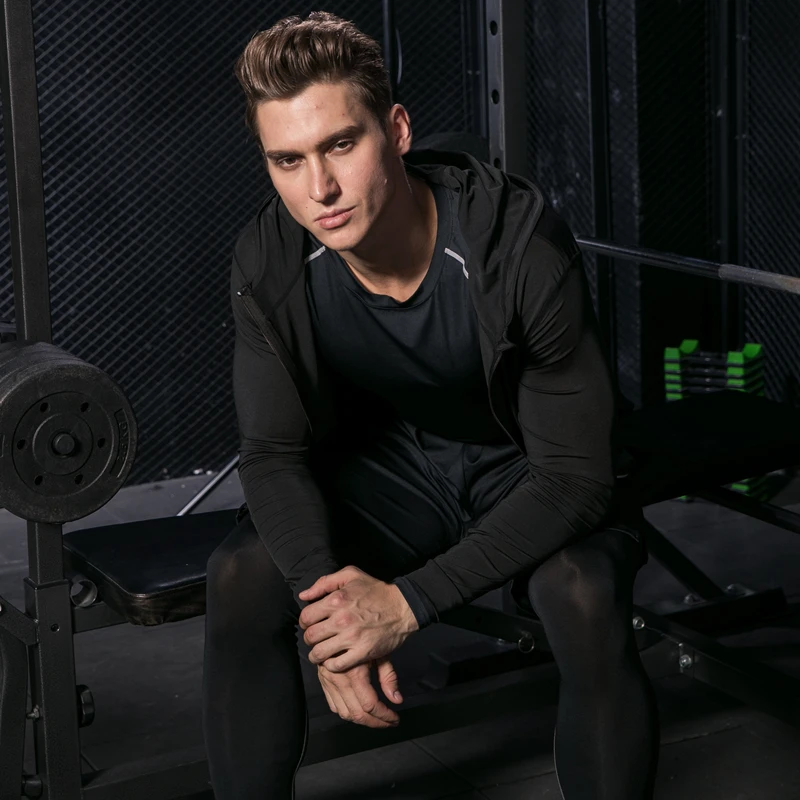 GYM Tights Sports Men's Compression Sportswear Suits training Clothes Suits workout jogging Sports clothing Tracksuit Dry Fit