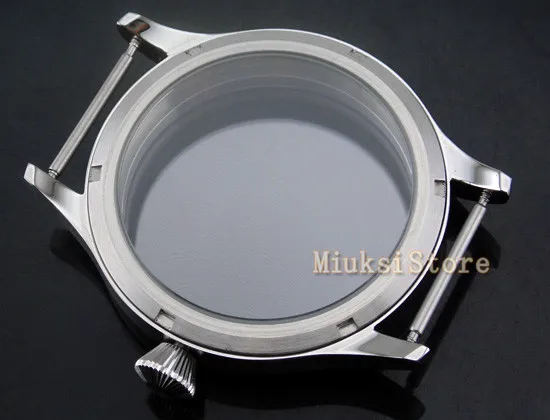 45 мм 316L стальной чехол fit parnis мужские часы с сапфировым стеклом eta 6497/6498 Чайка st36