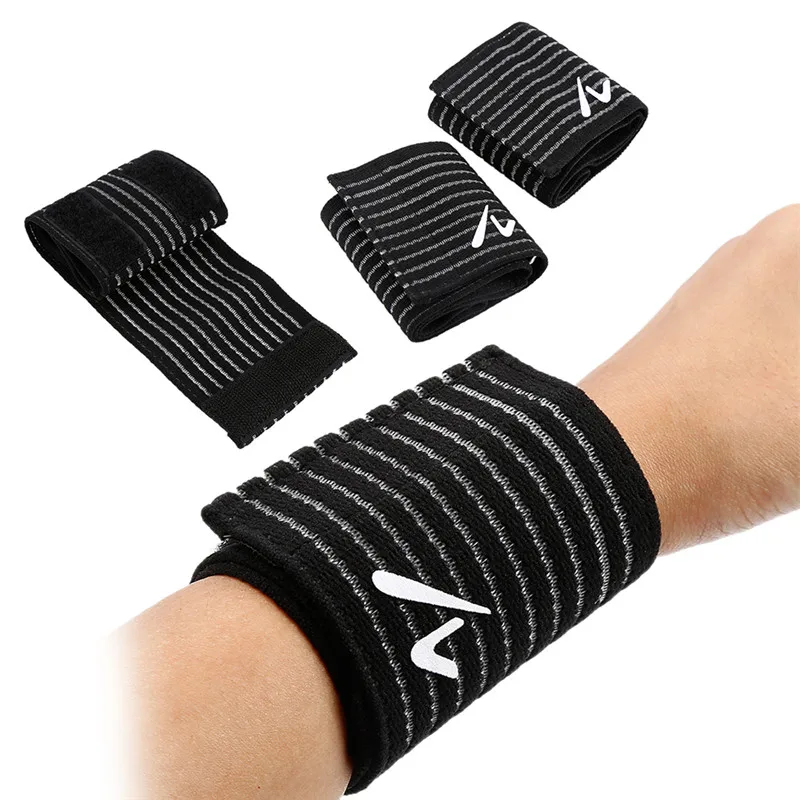 2 PCS Durable Sports Safety Elastic Wrist Brace Wrist Pads for