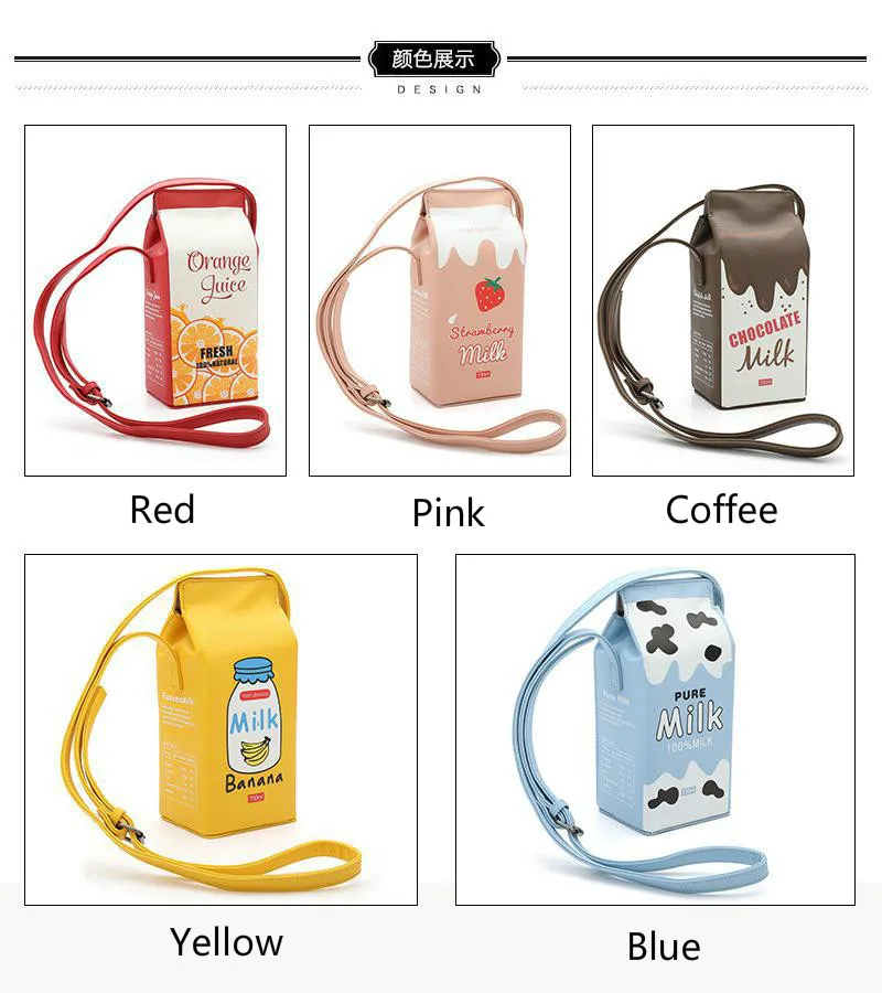 creative milk box women shoulder bags designer cute fruit print lady messenger crossbody bags harajuku female small purses 2020