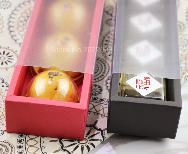 

nner size:23*6.2*4.9cm PVC Cap macaron boxes High grade Macaron/Moon cake box Drawer cake box cookies biscuit packing 50pcs/lot