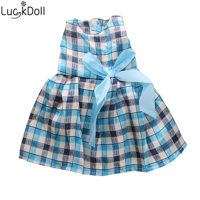 Новинка от Luckydoll вечернее платье из шелковой ткани подходит для 18 дюймовых