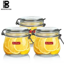 Прозрачный Стекло маринованный бак бутылка для хранения еда герметичный баночка лимон молоко Косметическая Пудра Контейнер для варенья кухня интимные аксе