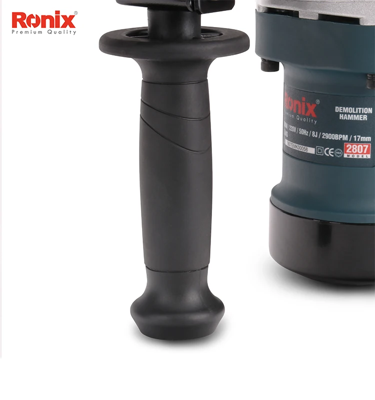 Ronix New 220V 900W 5.5Kg Demolition Hammer Portanle with BMC Electric Demolition Hammer Model 2807