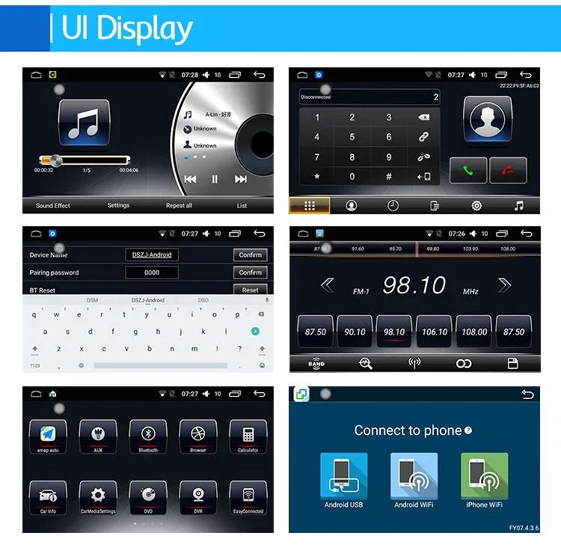 Top Car Multimedia Player Android 7.1 8 inch car dvd 2 din car radio with navigation For Skoda Octavia A7 2013-2014 8