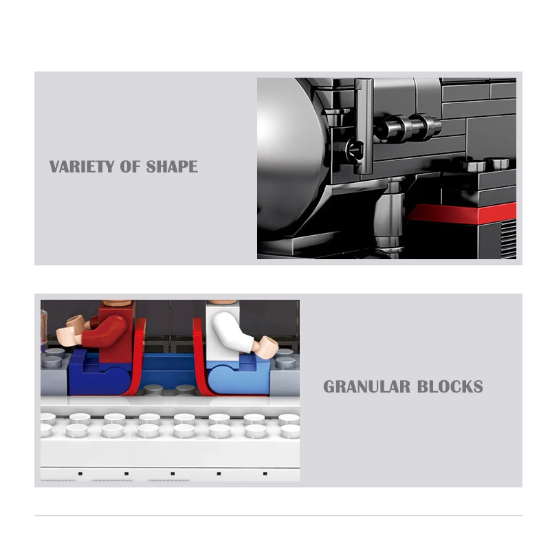 Высокоскоростной Пассажирский совместимый городской поезд строительные блоки кирпичи детские игрушки подарки