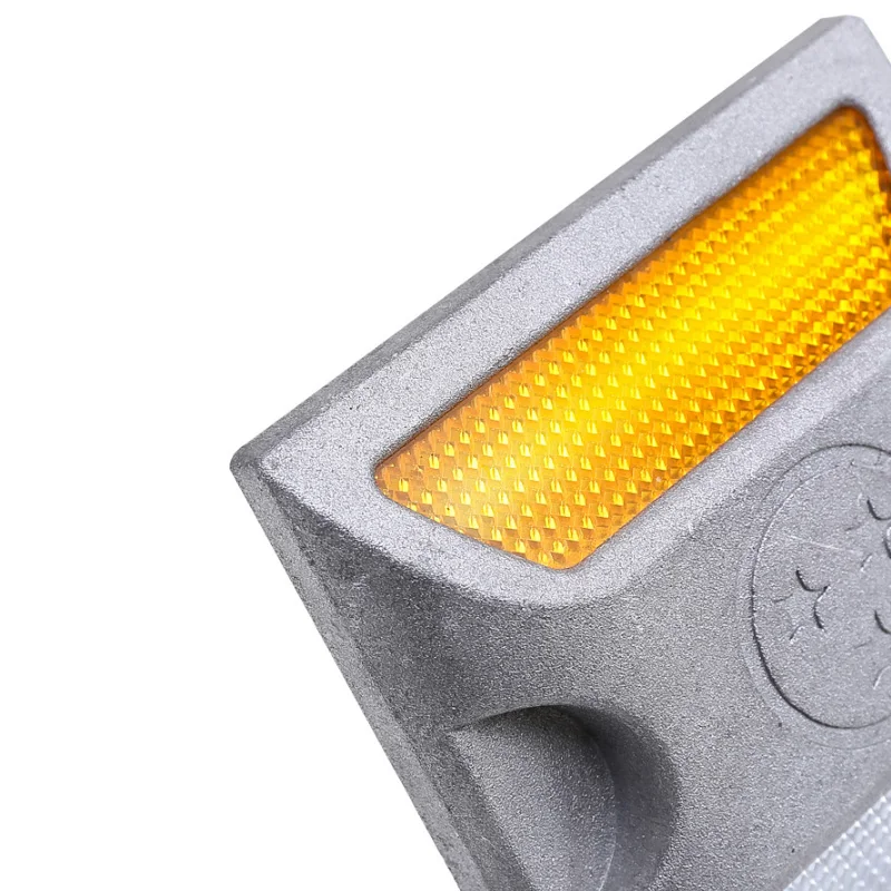 Алюминиевый Дорожный маркер для дорожного покрытия, коммерческий светоотражающий дорожный штифт, серебряный