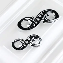 96mm 128mm fashion deluxe rhinestone win cabinet watch tv table handles 5″ silver chrome glass crystal dresser drawer pulls knob