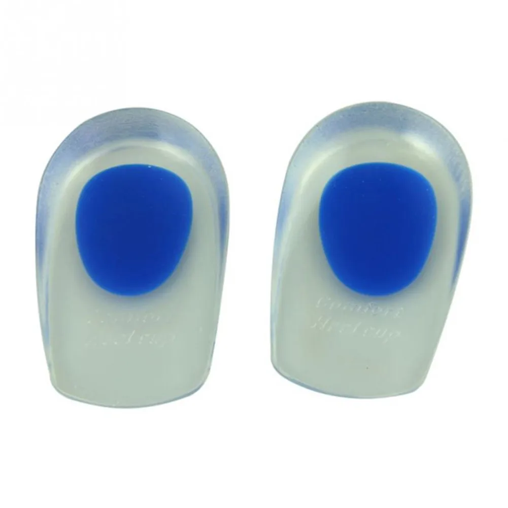 

1 Pair Unisexy Silicon Gel heel Cushion insoles soles relieve foot pain protectors Spur Support Shoe pad High Heel Inserts