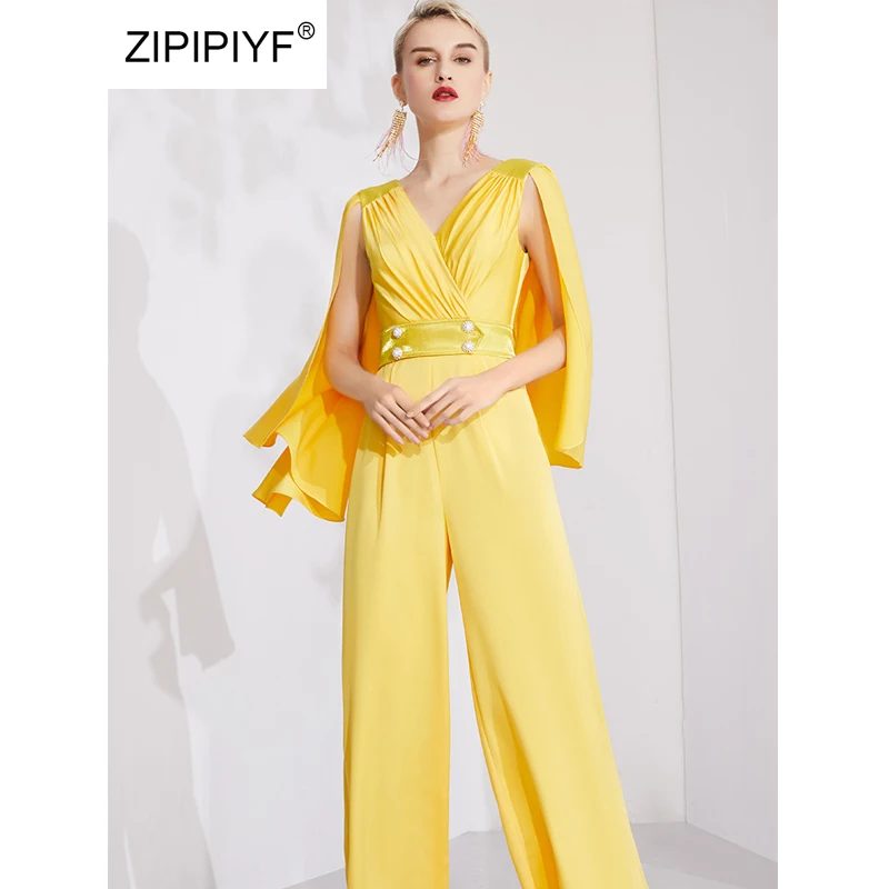 yellow jumpsuits for ladies