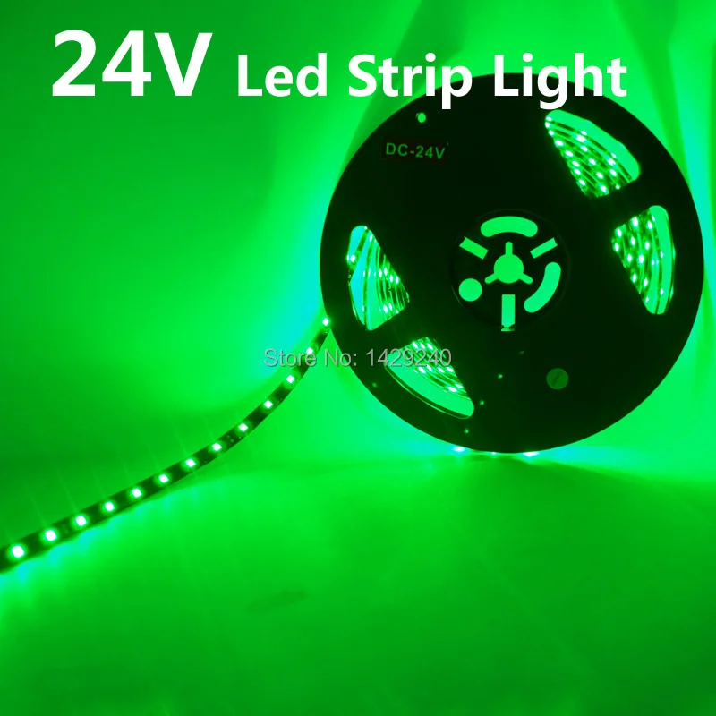 1 шт. 24В 500 см 5 м 3528/1210SMD 300leds Водонепроницаемая Автомобильная декоративная