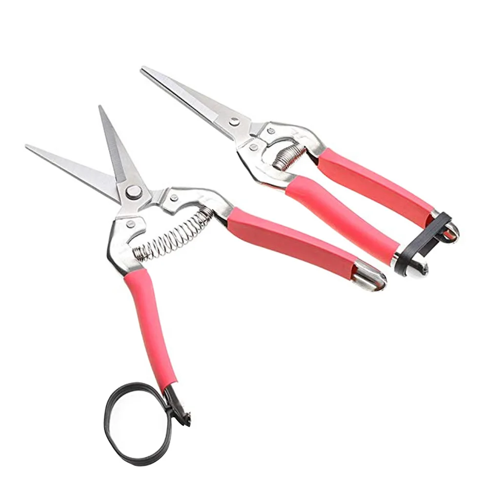 

1pcs Garden Scissors Straight Pruning Shears Bypass Pruners and Ergonomic Flower Cutter Grafting Tool Scissors Trimmer Cutter