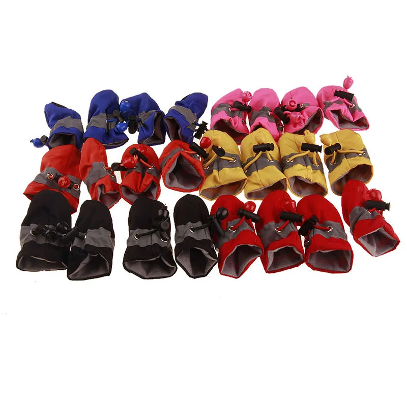 Pet Dog Boots Indoor Paw Protector Pet Boots Soft Sole Anti-Slip Dog Shoes For Small Medium and Large Dogs 4 Pcs2