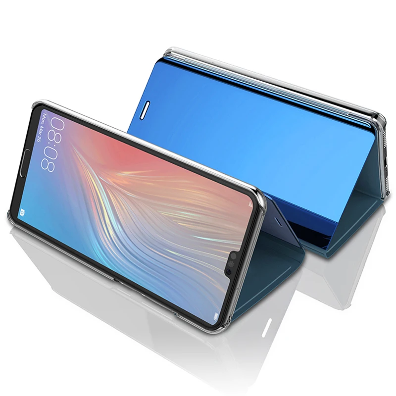 Умный зеркальный флип чехол JONSNOW для Huawei P30 Pro P20 P10 P9 Plus кожаный Mate 9 10 20