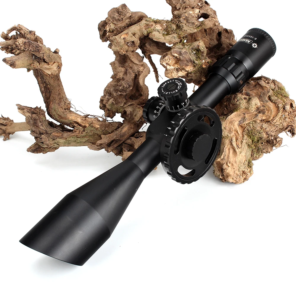 KANDAR 6-18X56Q First Focal Plane Hunting Riflescopes Side Wheel Parallax Mil Dot Glass Etched Reticle Turrets Reset Scope (6)