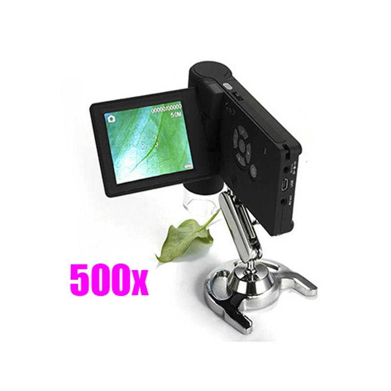 Мобильный Портативный ручной DV/ТВ/USB Цифровые микроскопы 500X5 0 Мп 8 светодиодный 3