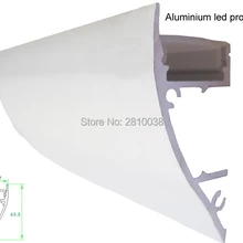 10X1 м наборы/лот шайба стен алюминиевый профиль для светодиодных лент и дуговой экструзии профиль стены для настенных ламп