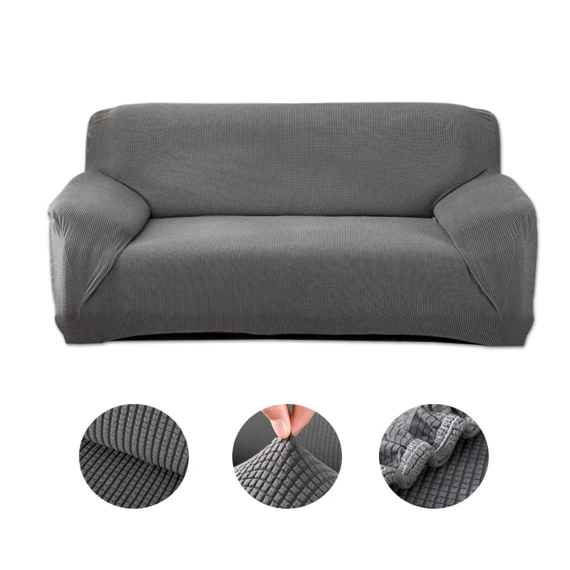 Solid Color Sofa Cover Stretch Seat Covers Washable Removable couch