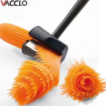

Vacclo 1pc Plastic Slicers Vegetable Fruit Spiral Shred Process Device Cutter Slicer Peeler Kitchen Tools Wave Type Shredder