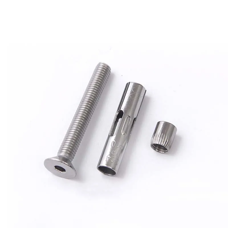 

2PCS 304 Stainless Steel Countersunk Head Hexagon Built-in Expansion Bolts M10*60/70/80/100