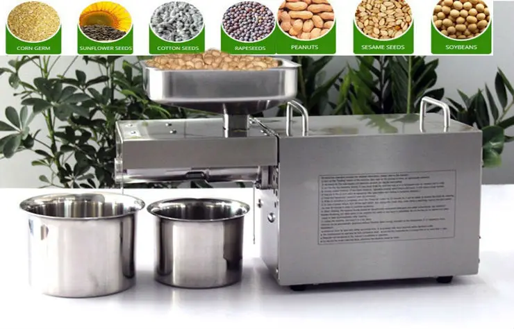 

EMS DHL, New Olive Oil Press Machine Commercial Grade Oil Extraction Expeller Presser Stainless Steel 110V or 220V for choose