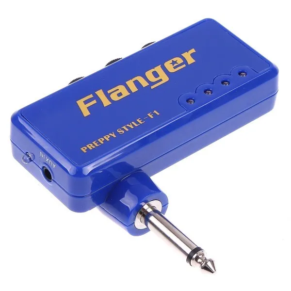 Flanger F1 Синий Красный Миниатюрный портативный усилитель для гитары гитарные эффекты