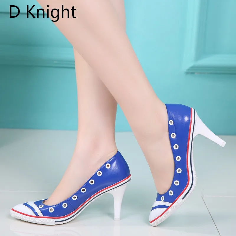 Sexy Pointed Toe Thin Heels Women Pumps New Fashion Shallow High Heeled Women Wedding Shoes Ladies Elegant Evening Party Shoes (3)