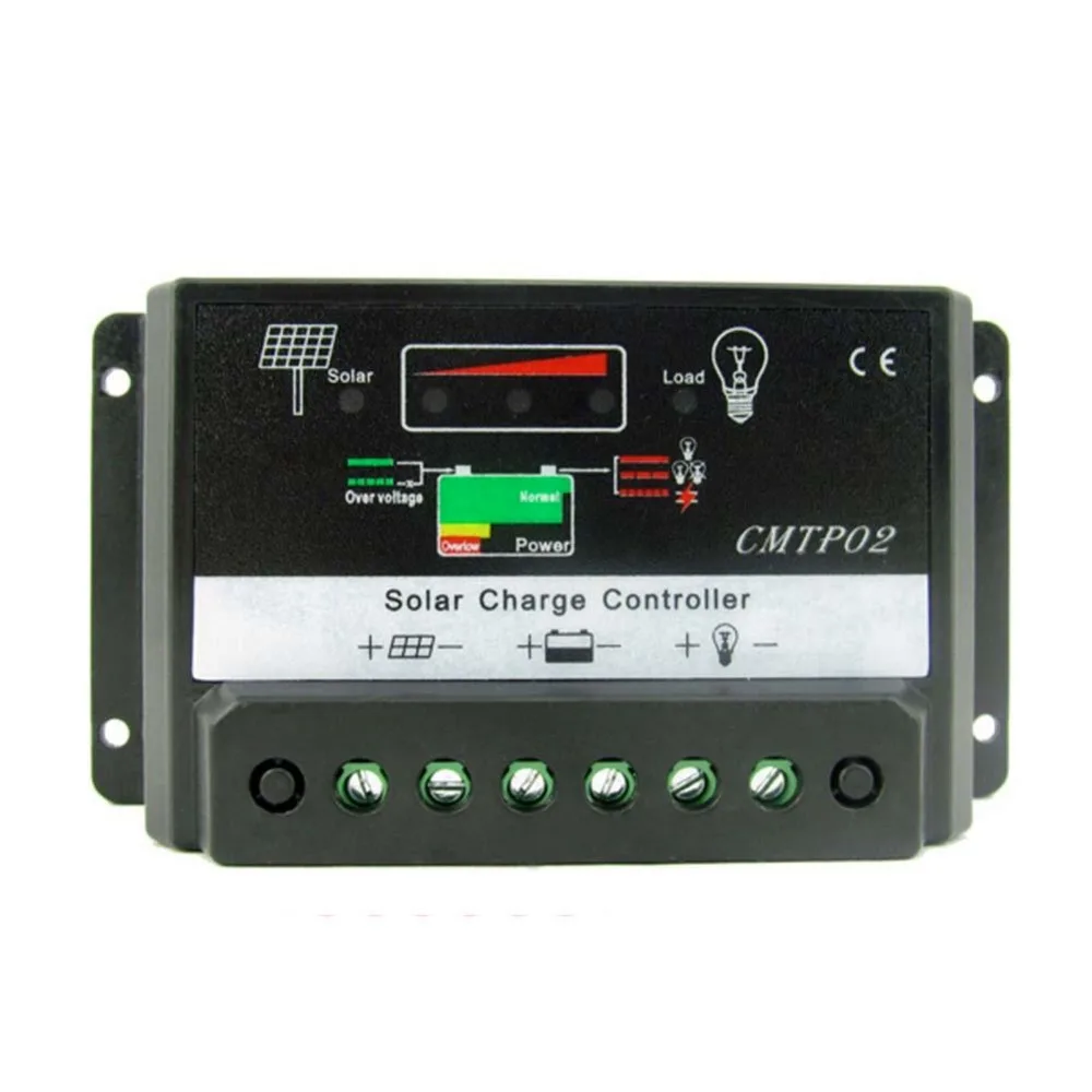 

10A 12V/24V Auto Switch MPPT Solar Panel Battery Regulator Charge Controller