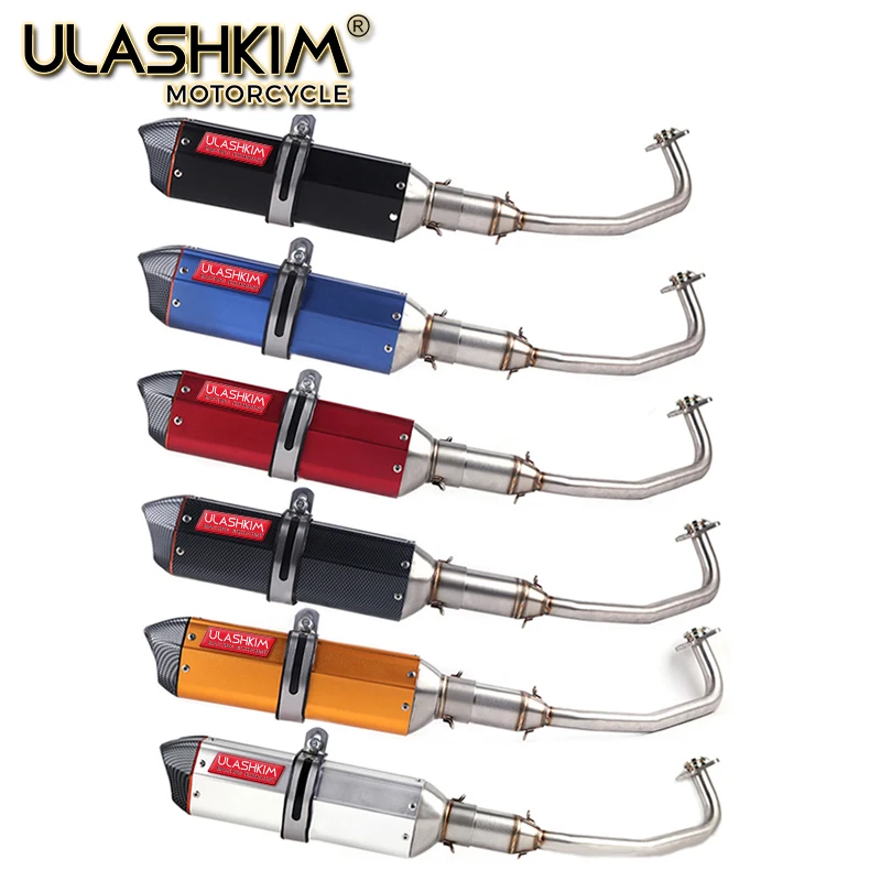 

PCX 125 150 Motorcycle Scooter Exhaust Muffler Full System Middle Pipe Slip-On Escape Fit For HONDA PCX125 PCX150