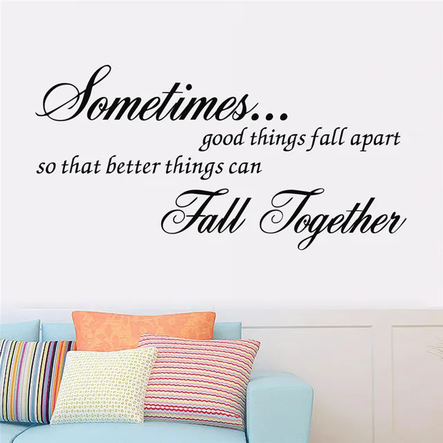 Inspirational Quotes Wall Art aliexpress : buy hot !! new better things can fall together Inspirational Quotes Wall Art aliexpress : buy hot !! new better things can fall together