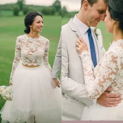 Long Sleeve Lace Wedidng Top Jacket Bolero Appliqued White Ivory Bridal Wrap Plus Size Bride Shawl Wedding Accessories