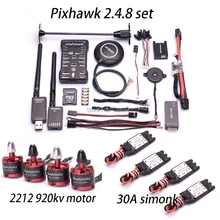 Pixhawk PX4 автопилот PIX 2.4.8 Контроллер полета w/433 телеметрии M8N gps 2212 920kv двигатель 30A simonk ESC для Quadcopter