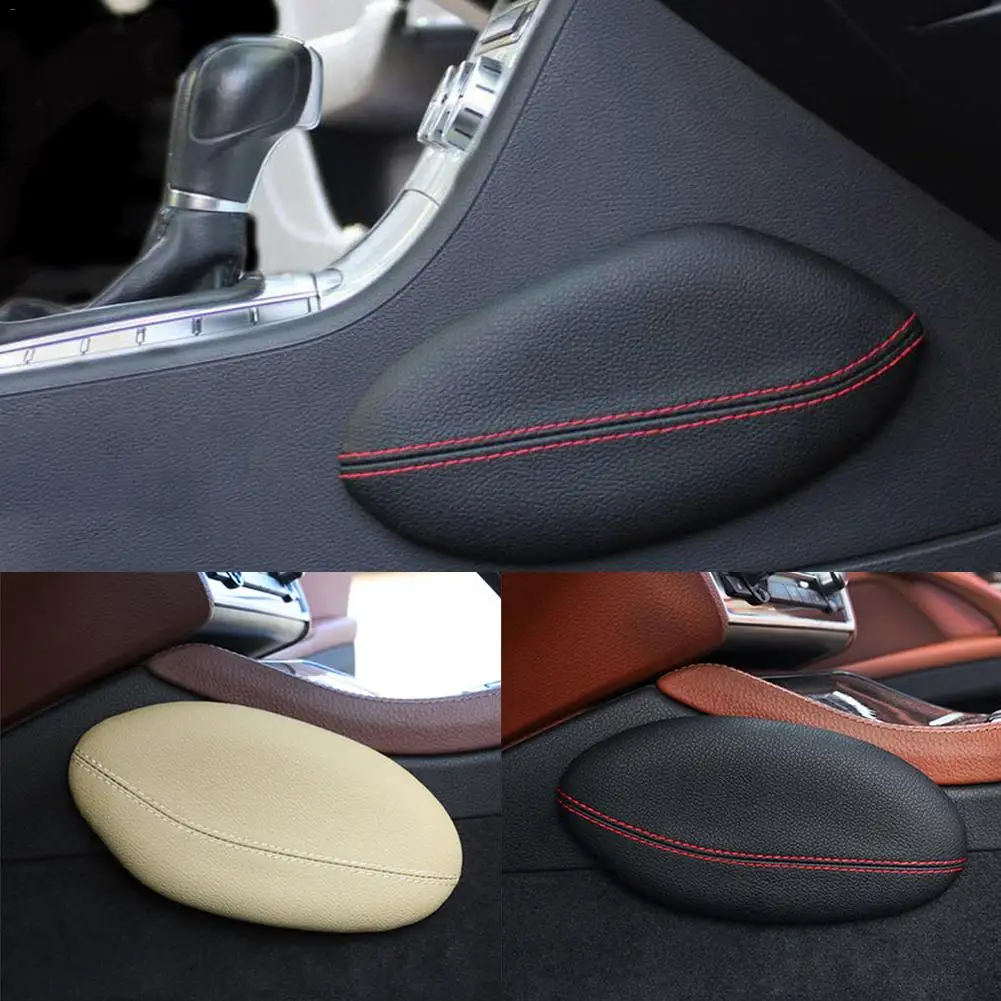 1pc Universal Car Seat Cushion Leather Leg Cushion Leg Support Knee Pad