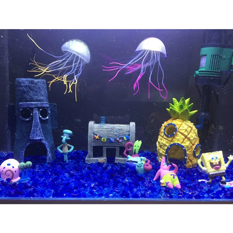 spongebob fish tank decorations patrick's house